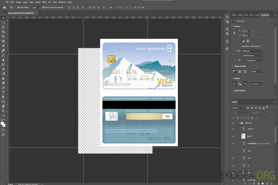 Carte électronique visa Lustre Sparebank de Norvège template Carte électronique visa Lustre Sparebank de Norvège template